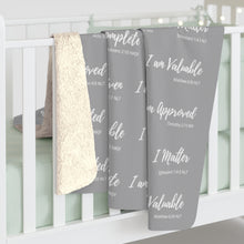 Load image into Gallery viewer, I Matter Collection - Sherpa Fleece Blanket (Charcoal Gray) - The Tree of Love
