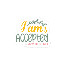 Load image into Gallery viewer, I am Accepted – Graphical Sticker (3 sizes) - The Tree of Love