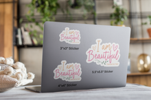 Load image into Gallery viewer, I am Beautiful - Graphical Sticker (3 sizes) - The Tree of Love