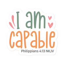 Load image into Gallery viewer, I am Capable - Graphical Stickers (3 sizes) - The Tree of Love