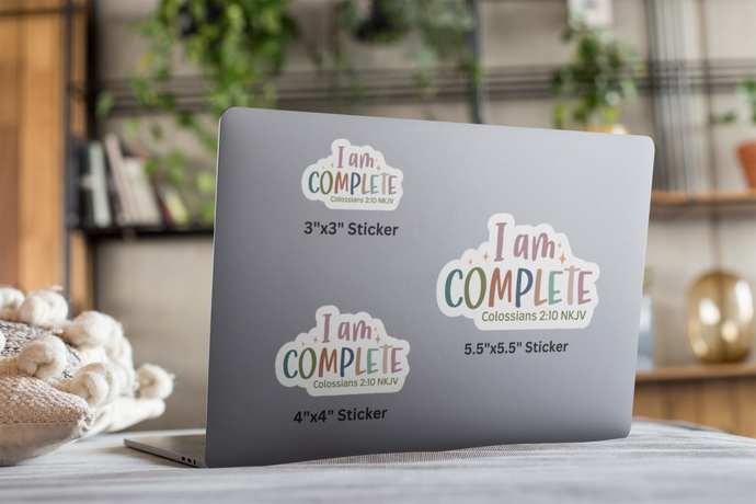 I am Complete - Graphical Sticker (3 sizes) - The Tree of Love