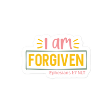 Load image into Gallery viewer, I am Forgiven – Graphical Sticker (3 sizes) - The Tree of Love