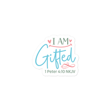 Load image into Gallery viewer, I am Gifted – Graphical Sticker (3 sizes) - The Tree of Love