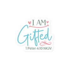 Load image into Gallery viewer, I am Gifted – Graphical Sticker (3 sizes) - The Tree of Love