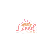 Load image into Gallery viewer, I am Loved – Graphical Sticker (3 sizes) - The Tree of Love