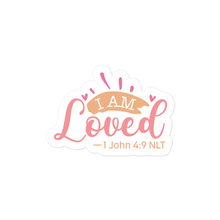 Load image into Gallery viewer, I am Loved – Graphical Sticker (3 sizes) - The Tree of Love