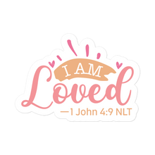 Load image into Gallery viewer, I am Loved – Graphical Sticker (3 sizes) - The Tree of Love