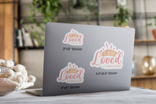 Load image into Gallery viewer, I am Loved – Graphical Sticker (3 sizes) - The Tree of Love