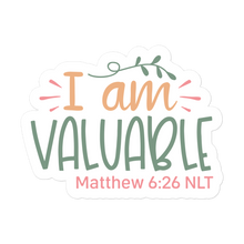 Load image into Gallery viewer, I am Valuable – Graphical Sticker (3 sizes) - The Tree of Love