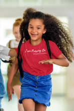 Load image into Gallery viewer, I am Pressing On - Youth Short-Sleeve T-Shirt - The Tree of Love