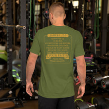 Load image into Gallery viewer, Embrace the Suck - James 1:2-3 Adult Short-Sleeve T-Shirt - The Tree of Love