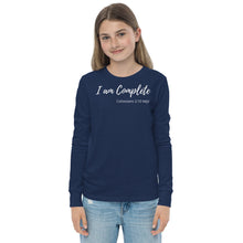 Load image into Gallery viewer, I am Complete - Youth Long Sleeve T-Shirt - The Tree of Love