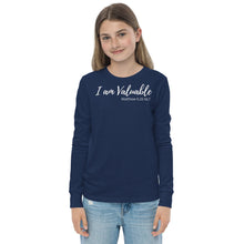 Load image into Gallery viewer, I am Valuable - Youth Long Sleeve T-Shirt - The Tree of Love
