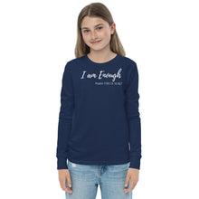 Load image into Gallery viewer, I am Enough - Youth Long-Sleeve T-Shirt - The Tree of Love