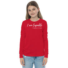 Load image into Gallery viewer, I am Capable - Youth Long Sleeve T-Shirt - The Tree of Love