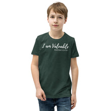 Load image into Gallery viewer, I am Valuable - Youth Short-Sleeve T-Shirt - The Tree of Love