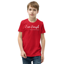 Load image into Gallery viewer, I am Enough - Youth Short-Sleeve T-Shirt - The Tree of Love
