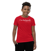 Load image into Gallery viewer, I am Unstoppable - Youth Short-Sleeve T-Shirt - The Tree of Love