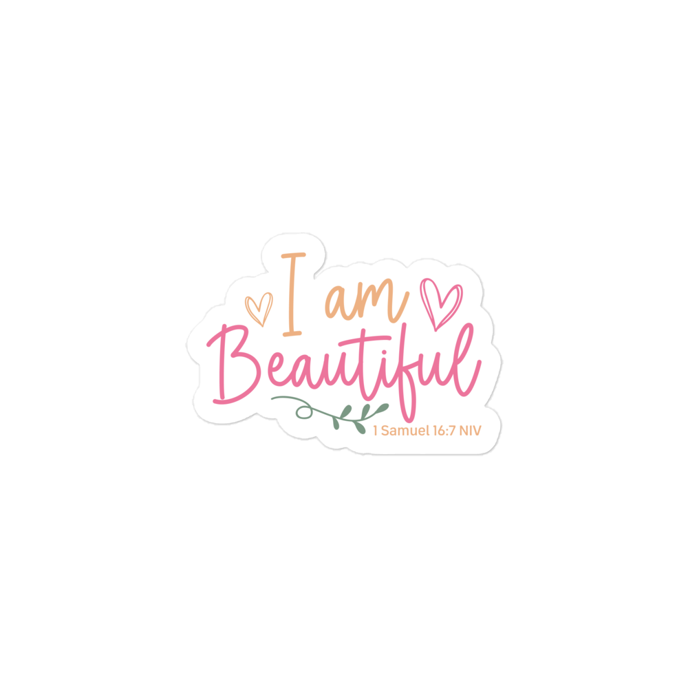 I am Beautiful - Graphical Sticker (3 sizes) - The Tree of Love