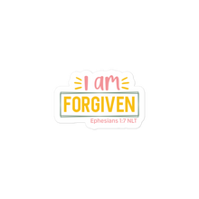 Load image into Gallery viewer, I am Forgiven – Graphical Sticker (3 sizes) - The Tree of Love
