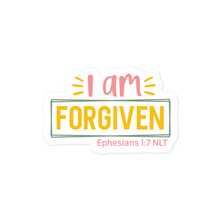 Load image into Gallery viewer, I am Forgiven – Graphical Sticker (3 sizes) - The Tree of Love
