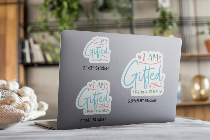 I am Gifted – Graphical Sticker (3 sizes) - The Tree of Love