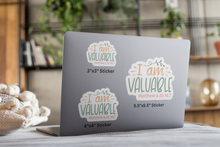 Load image into Gallery viewer, I am Valuable – Graphical Sticker (3 sizes) - The Tree of Love
