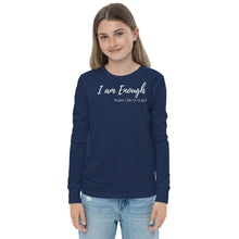 Load image into Gallery viewer, I am Enough - Youth Long-Sleeve T-Shirt - The Tree of Love
