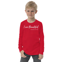 Load image into Gallery viewer, I am Beautiful - Youth Long Sleeve T-Shirt - The Tree of Love
