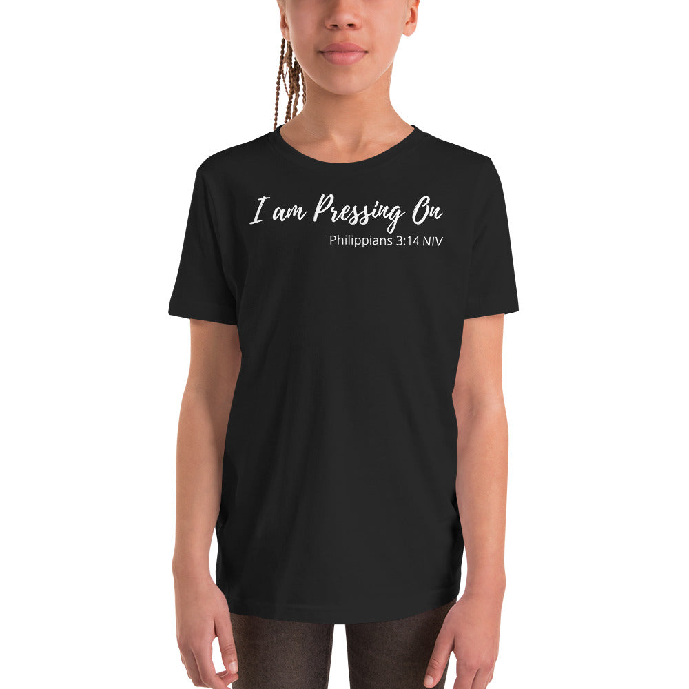 I am Pressing On - Youth Short-Sleeve T-Shirt - The Tree of Love