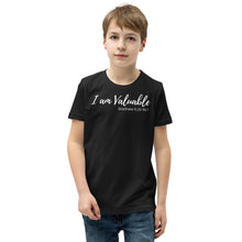 Load image into Gallery viewer, I am Valuable - Youth Short-Sleeve T-Shirt - The Tree of Love
