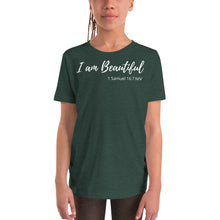 Load image into Gallery viewer, I am Beautiful - Youth Short-Sleeve T-Shirt - The Tree of Love
