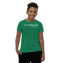 Load image into Gallery viewer, I am Unstoppable - Youth Short-Sleeve T-Shirt - The Tree of Love

