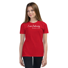 Load image into Gallery viewer, I am Enduring - Youth Short-Sleeve T-Shirt - The Tree of Love
